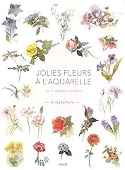 Jolies fleurs aquarelle d'occasion  Livré partout en France