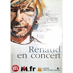 Renaud affiche concert d'occasion  Livré partout en France