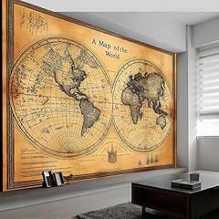 Fototapete weltkarte retro gebraucht kaufen  Wird an jeden Ort in Deutschland