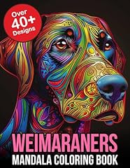Weimaraner mandala coloring for sale  Delivered anywhere in UK