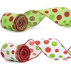 Christmas wired ribbon for sale  Delivered anywhere in UK