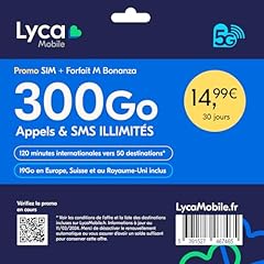 Lycamobile carte sim d'occasion  Livré partout en France
