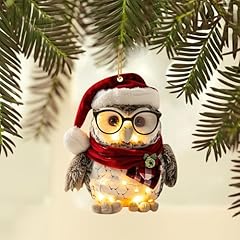 Owl christmas ornament for sale  Delivered anywhere in UK