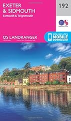 Exeter sidmouth map for sale  Delivered anywhere in UK