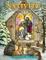 Nativity stained glass for sale  Delivered anywhere in USA 