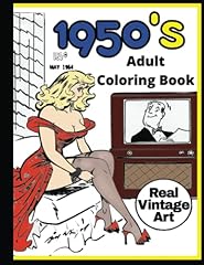 1950 adult coloring for sale  Delivered anywhere in UK