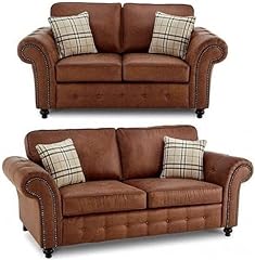 Brown faux leather for sale  Delivered anywhere in UK