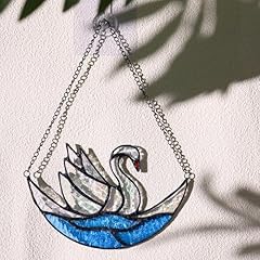 Swan stained glass for sale  Delivered anywhere in USA 