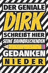 Notizbuch liniert dirk gebraucht kaufen  Wird an jeden Ort in Deutschland