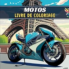 Livre coloriage motos d'occasion  Livré partout en France