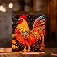 Stained glass rooster for sale  Delivered anywhere in USA 