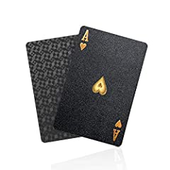 Used, BIERDORF Diamond Waterproof Black Playing Cards, Poker for sale  Delivered anywhere in USA 