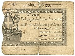 Cartamoneta.com 200 Lire REGIE FINANZE Torino Regno di Sardegna 01/07/1785 (08/12/1793) MB/BB 2917/VII usato  Spedito ovunque in Italia 