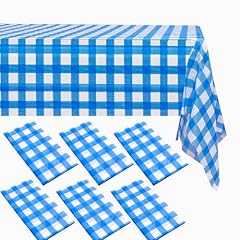 Packs blue gingham for sale  Delivered anywhere in UK