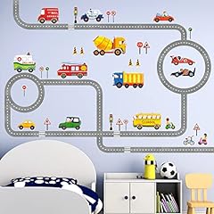 DECOWALL BS-1404N The Road and Cars Kids Wall Stickers for sale  Delivered anywhere in USA 