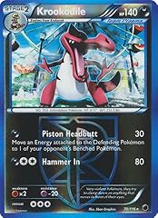 Pokemon krookodile plasma usato  Spedito ovunque in Italia 