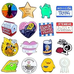 16pc funny enamel for sale  Delivered anywhere in USA 