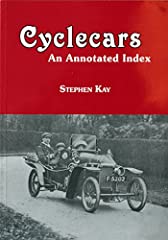 Cyclecars annotated index for sale  Delivered anywhere in USA 