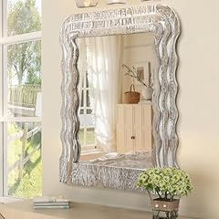 White wave mirror for sale  Delivered anywhere in UK