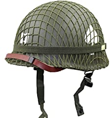 WW2 US Army M1 Green Helmet Replica with Net/Canvas for sale  Delivered anywhere in USA 