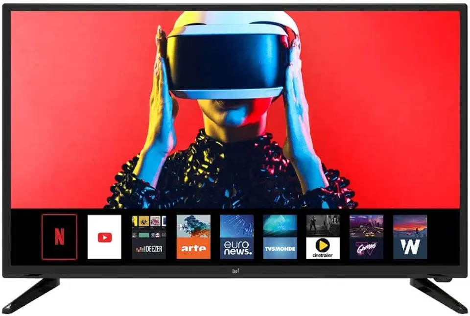 DUAL Smart TV LED 32 inch (80 cm) HD – WiFi – Netflix – Prime Video – SCREENCAST – 2 x HDMI – 2 x USB PVR Ready – uitgang hoofdtelefoon YouTube tweedehands  