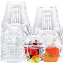 Used, Clear Plastic Cups with Lids,6 oz-50 Pack Mini Parfait for sale  Delivered anywhere in USA 
