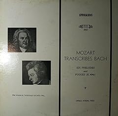 Mozart transcribes bach d'occasion  Livré partout en France