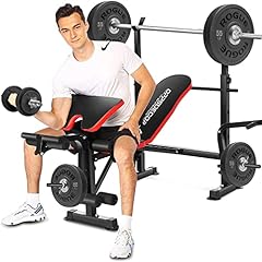 OppsDecor 330lbs 5 in 1 Adjustable Olympic Weight Bench for sale  Delivered anywhere in USA 