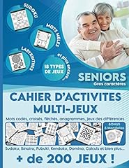 Cahier d'activités multi-jeux pour sénior - Stimulez d'occasion  Livré partout en France