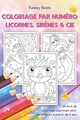 Coloriage numéro licornes d'occasion  Livré partout en France