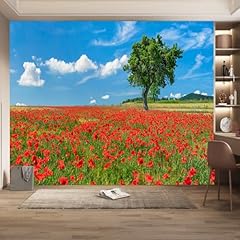 Wall mural poppy for sale  Delivered anywhere in UK