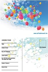 Ballonflugkarten bunte ballons gebraucht kaufen  Wird an jeden Ort in Deutschland