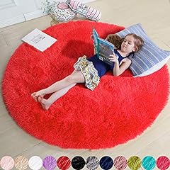 Red round rug for sale  Delivered anywhere in USA 