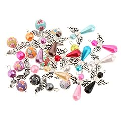 Used, Fliyeong Mixed Antique Silver Angel Wings Charms Beaded for sale  Delivered anywhere in UK