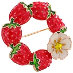 Red brooch elegant for sale  Delivered anywhere in UK