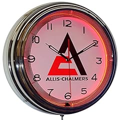 Allis-Chalmers Orange Neon Advertising Clock for sale  Delivered anywhere in USA 