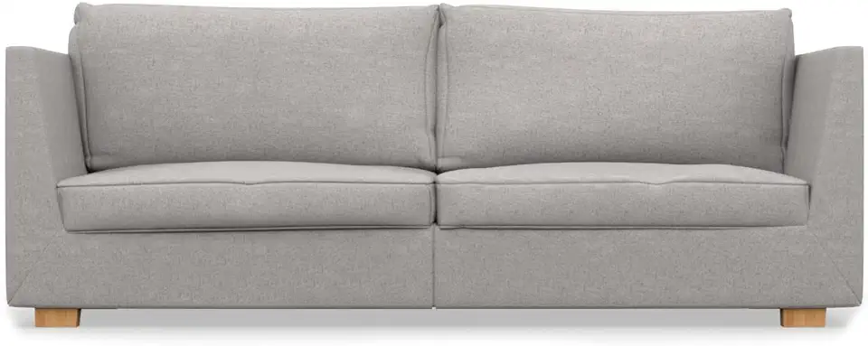 COMFORTLY 3,5-sits sofföverdrag ersättning handgjord kompatibel med STOCKHOLM soffa (linneblandning – grå beige), begagnade till salu  