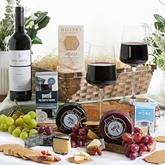 Wine cheese hamper for sale  Delivered anywhere in Ireland