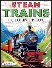 Steam trains coloring for sale  Delivered anywhere in UK