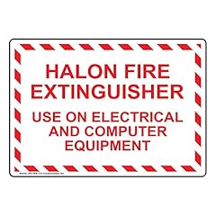 Compliancesigns.com halon fire for sale  Delivered anywhere in USA 