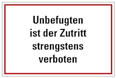 Aufkleber verbot unbefugten gebraucht kaufen  Wird an jeden Ort in Deutschland