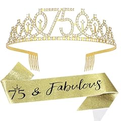 75th birthday sash for sale  Delivered anywhere in USA 