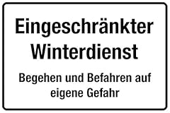 Winterschild weg geräumt gebraucht kaufen  Wird an jeden Ort in Deutschland