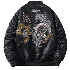 Xyxiongmao streetwear bomber for sale  Delivered anywhere in USA 