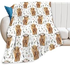 Highland cow blanket for sale  Delivered anywhere in USA 
