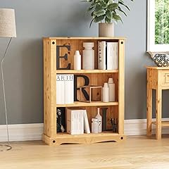 Vida Designs Corona Low Bookcase, Solid Pine Wood, for sale  Delivered anywhere in UK