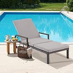 Rattan sun lounger for sale  Delivered anywhere in UK