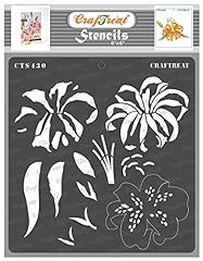 CrafTreat Flower Stencils for Painting on Wood, Wall, for sale  Delivered anywhere in Canada