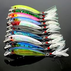 10pcs minnow fishing for sale  Delivered anywhere in USA 