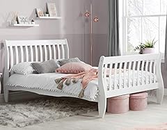 White wooden bed for sale  Delivered anywhere in UK